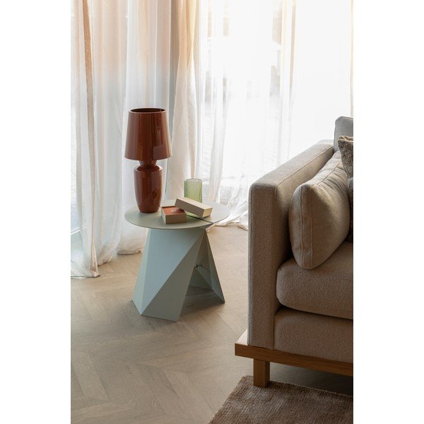 Kovový okrúhly odkladací stolík 45x46 cm Foldy – Zuiver-image-1