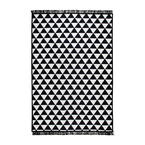 Čierno-biely obojstranný koberec Apollon, 120 × 180 cm
