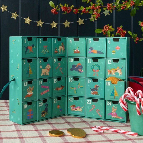 Adventný kalendár 37,5 cm Festive Friends – Rex London-image-1