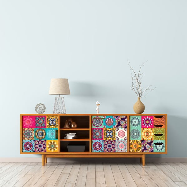 Sada 30 samolepiek na nábytok Ambiance Tiles Stickers For Furniture Lopez, 20 × 20 cm