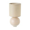 Béžová keramická stolová lampa s textilným tienidlom (výška  24,5 cm) – Casa Selección