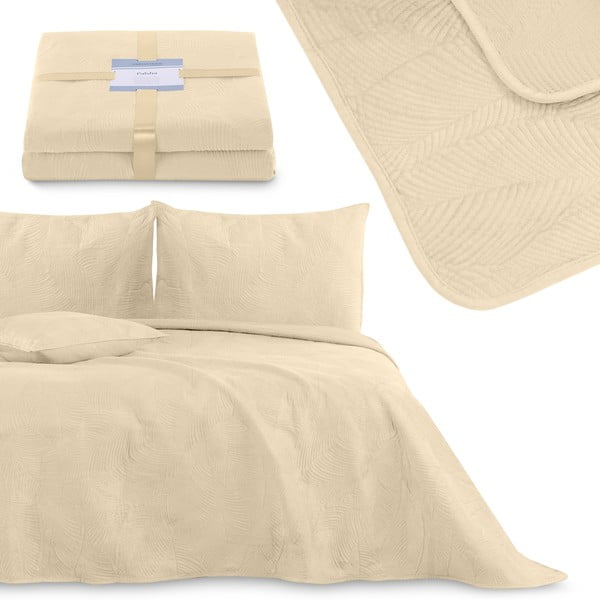 Béžový pléd 170x210 cm Palsha – Restilo-image-3