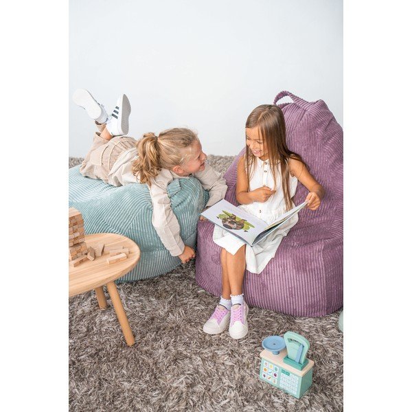 Menčestrový detský sedací vak v tehlovej farbe Game Amuse – SLOWDOWN-image-1