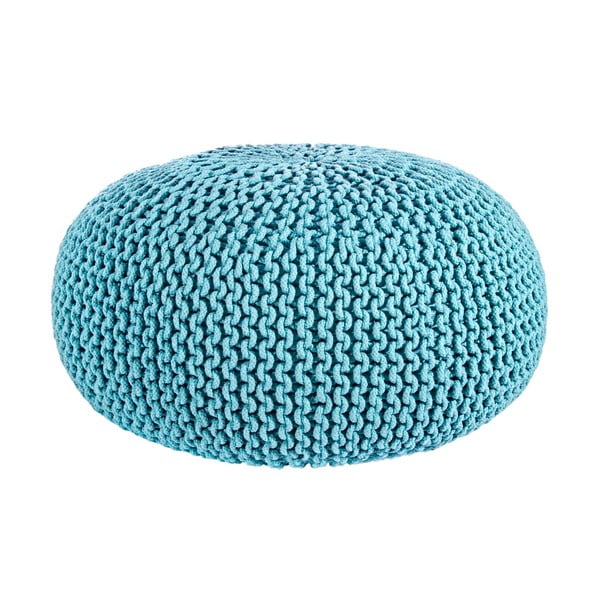 Puf Interccio Light Blue, 80x35 cm