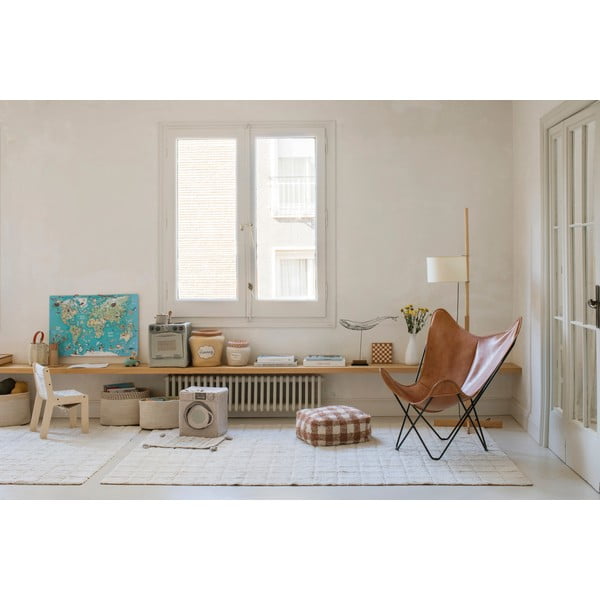 Krémový prateľný ručne tkaný bavlnený koberec 170x240 cm Mosaic – Lorena Canals-image-4