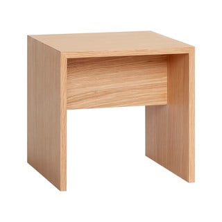 Odkladací stolík z dubového dreva Hübsch Less, 40 x 40 cm