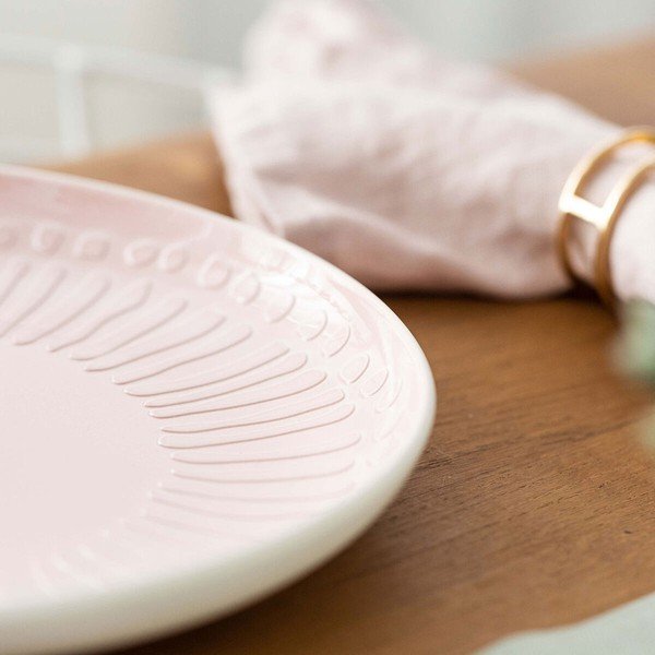 Bielo-ružový porcelánový tanier Villeroy & Boch Blossom, ⌀ 24 cm-image-1