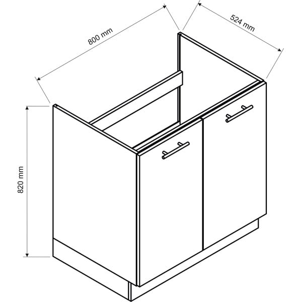 Rohová kuchyňa s pracovnou doskou (bez montáže) 240–220 cm Kole – STOLKAR-image-3