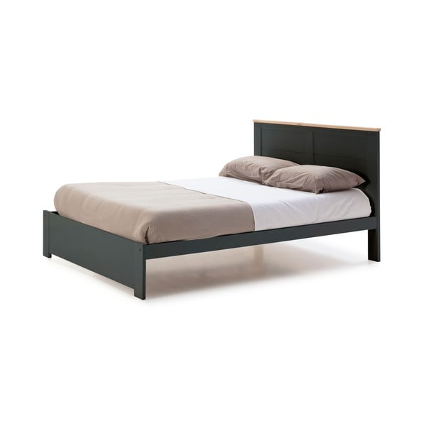 Antracitovosivá dvojlôžková posteľ 140x190 cm Akira - Marckeric-image-3