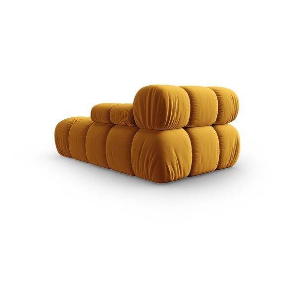 Žltá zamatová leňoška (pravý roh) Bellis – Micadoni Home-image-4