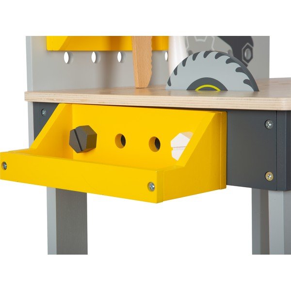 Detský drevený pracovný stôl s náradím Legler Miniwob-image-4