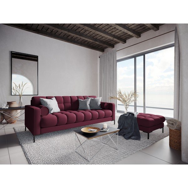 Tmavočervená podnožka Cosmopolitan Design Bali, 60 cm-image-4