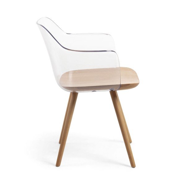 Kreslo s nohami z bukového dreva Kave Home Klam-image-2