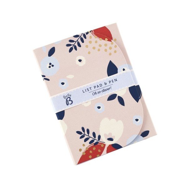 Set zápisníka a pera Busy B Floral