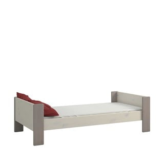 Bielo-sivá detská posteľ z borovicového dreva 90x200 cm Steens for Kids - Tvilum
