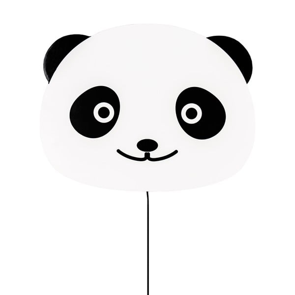 Čiernobiele nástenné svietidlo Globen Lighting Panda