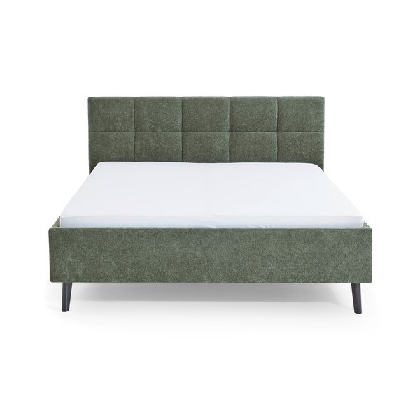 Khaki čalúnená dvojlôžková posteľ bez roštu 180x200 cm Nova – Meise Möbel-image-4