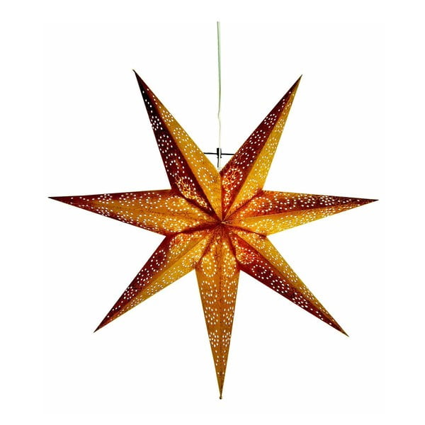 Závesná svietiaca hviezda Best Season Antique Gold, 60 cm
