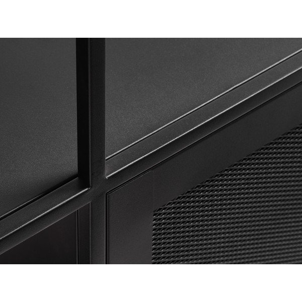 Čierna kovová knižnica 80x180 cm Malibu - Unique Furniture-image-4