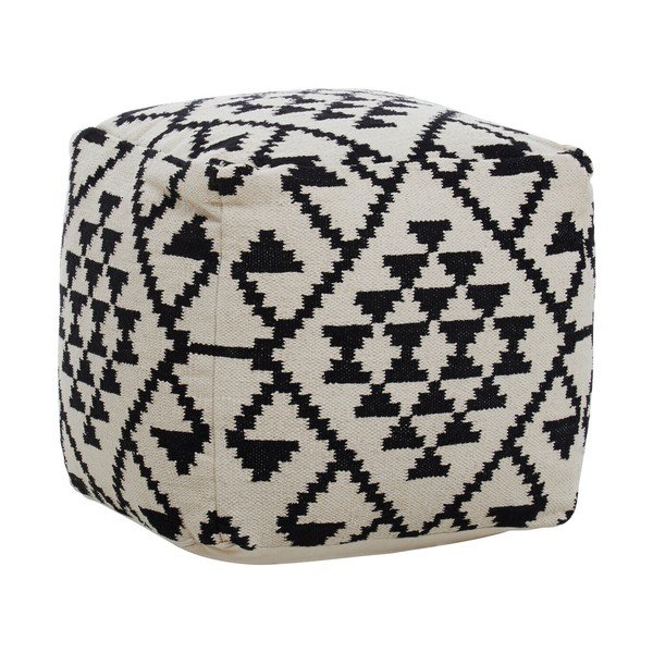 Čierno-biely taburet Cefena – Premier Housewares