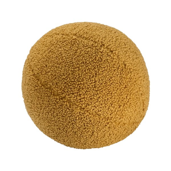 Hnedý detský pohovkový vankúš z textílie buklé Ball – Wigiwama