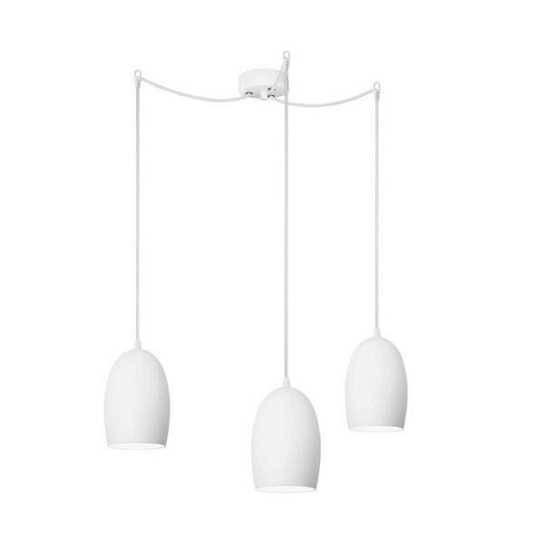 Trojité biele stropné svietidlo Sotto Luce UME Elementary 3S Matte