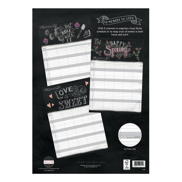 Rodinný A3 kalendár Portico Designs Lily & Val-image-1