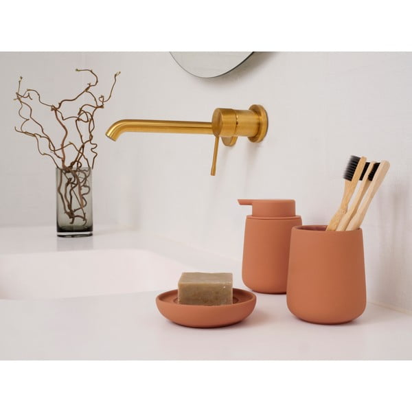 Oranžová porcelánová nádobka na mydlo Nova One – Zone-image-3