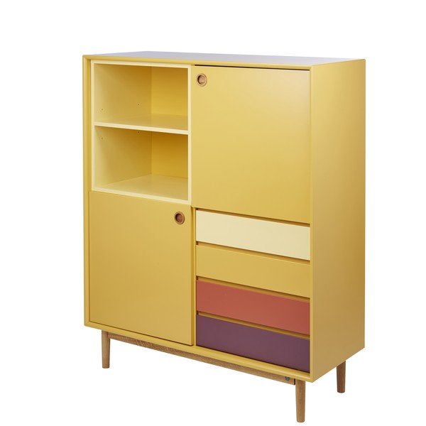 Horčicovožltá komoda Tom Tailor Color Box, 114 x 137 cm-image-3