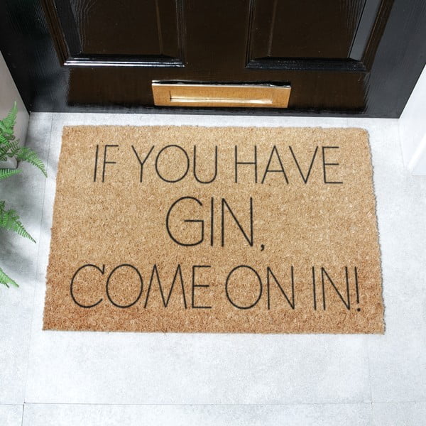 Rohožka z kokosového vlákna 40x60 cm If You Have Gin – Artsy Doormats-image-2