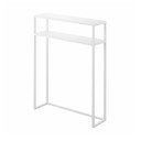 Biely kovový konzolový stolík 18x60 cm Tower – YAMAZAKI