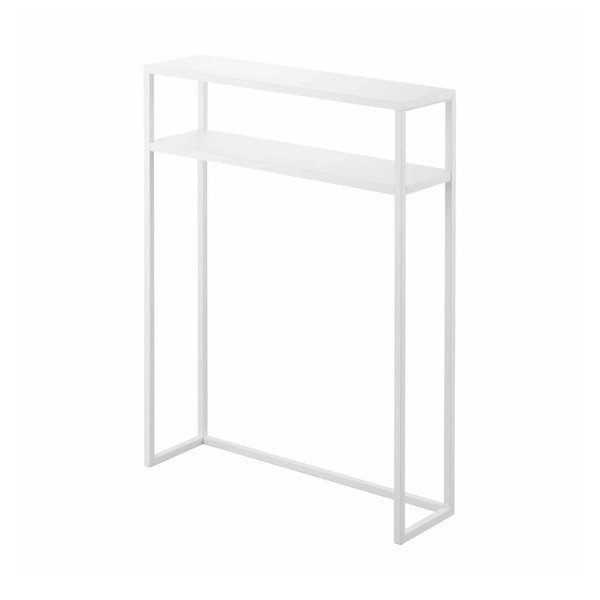 Biely kovový konzolový stolík 18x60 cm Tower – YAMAZAKI