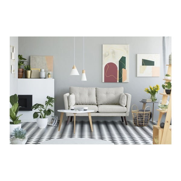 Svetlobéžová dvojmiestna pohovka Mazzini Sofas Elena-image-4