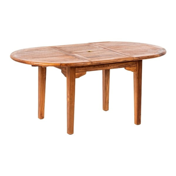Rozkladací záhradný stôl z teakového dreva Massive Home Rosaline, délka 130 cm