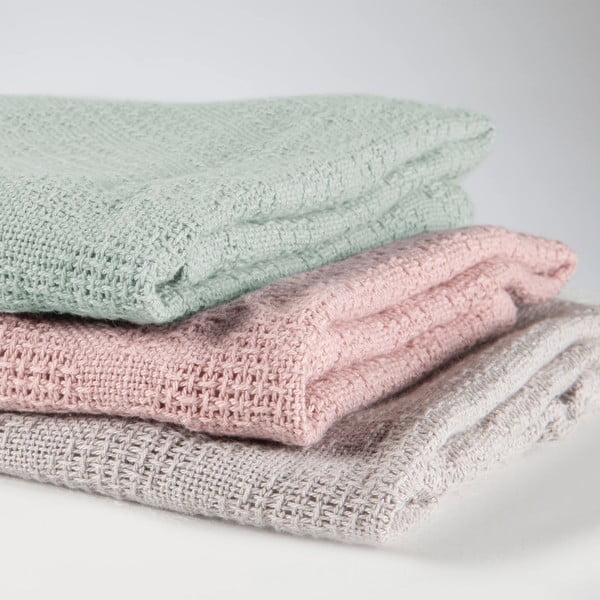 Zelená pletená detská deka z bio bavlny 80x80 cm Lil Planet – Roba-image-1