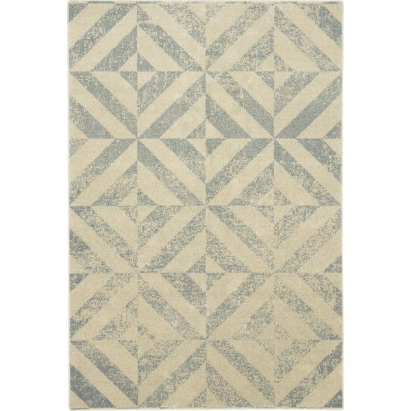 Béžový vlnený koberec 160x240 cm Tile – Agnella