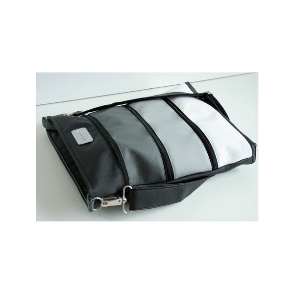 Bielo-sivá kabelka Dara bags Darian Big No.91-image-2