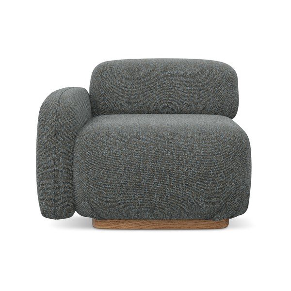 Sivý modul pohovky (ľavý roh) Ailani – Makamii