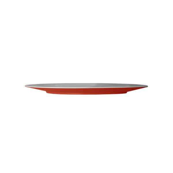 Červený servírovací tanier Entity, 35,5 cm