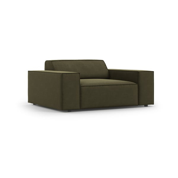 Zelené zamatové kreslo Jodie – Micadoni Home