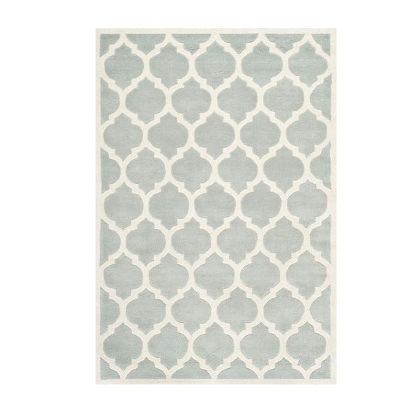 Sivý vlnený koberec Camilla Grey, 121 × 182 cm
