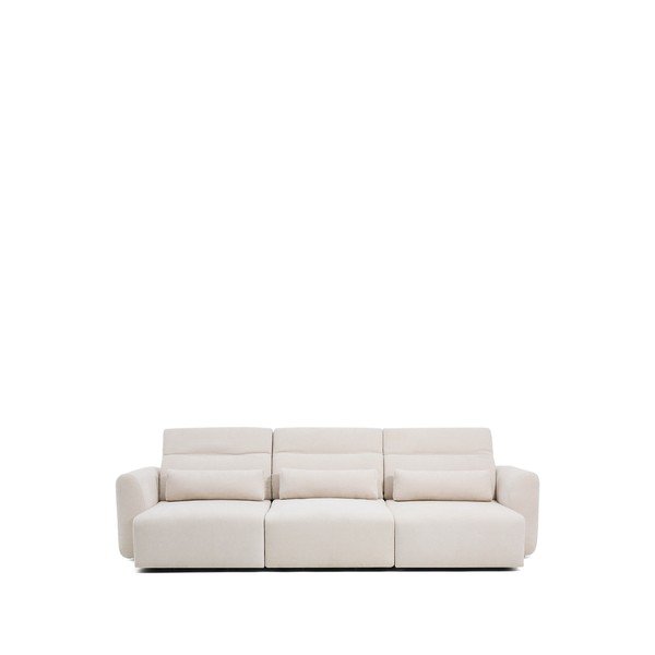 Béžová ženilková polohovacia/rozkladacia pohovka s leňoškou 335 cm Lares – Kave Home-image-2