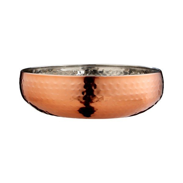 Dekoratívna misa vo farbe ružového zlata Premier Housewares Hammered, ⌀ 21 cm