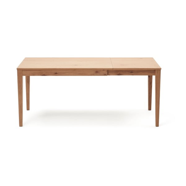 Rozkladací jedálenský stôl s prídavnou doskou v dekore duba 80x120 cm Yain – Kave Home-image-4