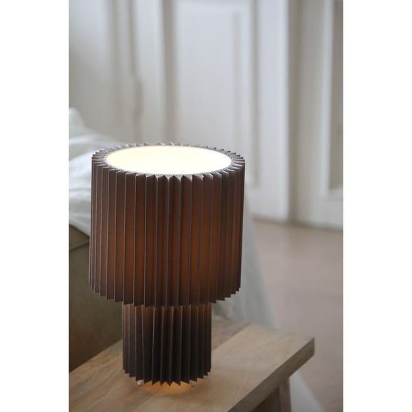 Sivá stolová lampa s textilným tienidlom (výška 32 cm) Catis – Markslöjd-image-3