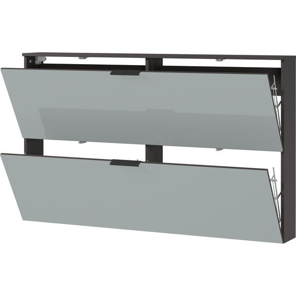 Sivý výklopný/závesný botník Valega - Germania-image-2