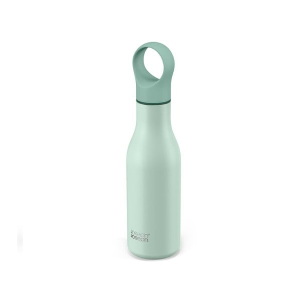 Cestovná antikoro fľaša v mentolovej farbe 500 ml Loop – Joseph Joseph-image-4
