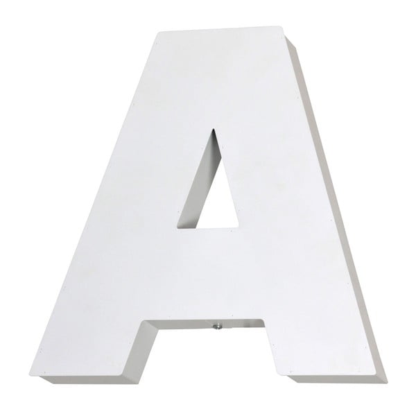 Biela svetelná dekorácia v tvare písmena Glimte Letter A