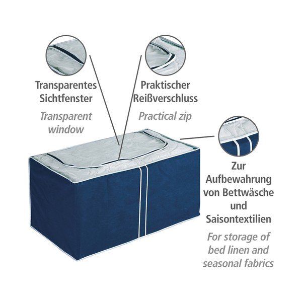 Modrý úložný box Wenko Ocean, 48 × 53 cm-image-2