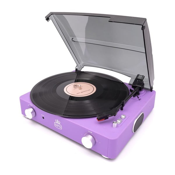 Fialový gramofón GPO Stylo II Lilac